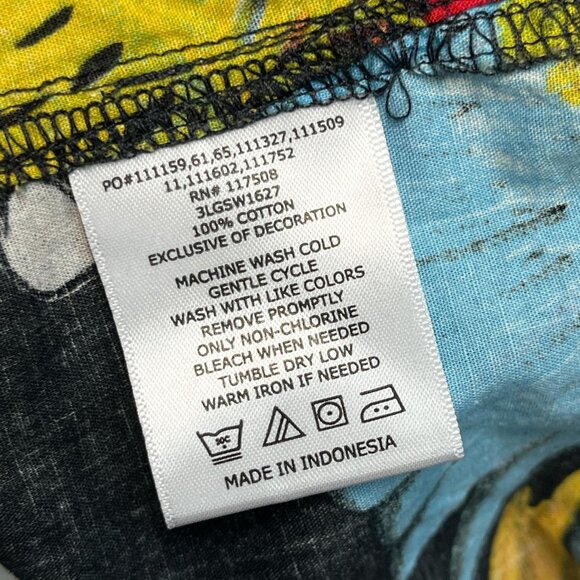 Levi’s Men’s Black Multi‑Color Parrot Print Cotton Shirt Size XXL - Picture 3 of 5